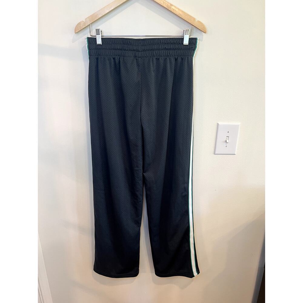 Danskin Now Wide Leg Athletic Pants Gray Mesh Track Pants Women’s Medium - Picture 2 of 4